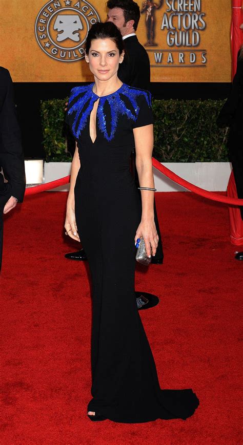 sandra bullock versace dress.